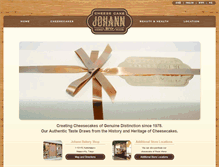Tablet Screenshot of johann-cheesecake.com